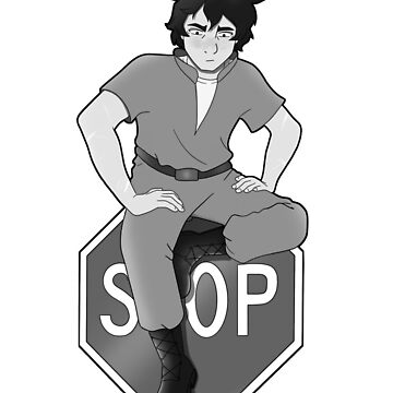 Artwork thumbnail, Jax on Stop Sign by RMScheller