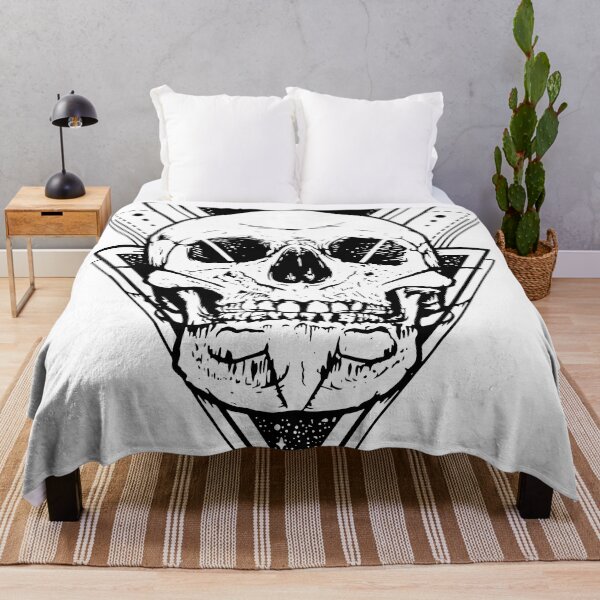 Item preview, Geometric skull tattoo designed and sold by Febry-Art.