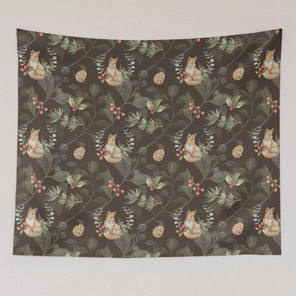 Item preview, Dark brown Christmas pattern designed and sold by reka88.