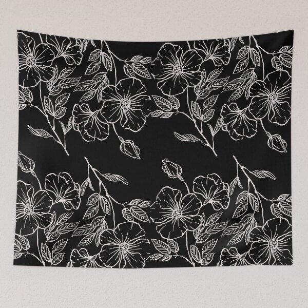Item preview, Black and White Flowers in Floral Arrangement designed and sold by designlee.
