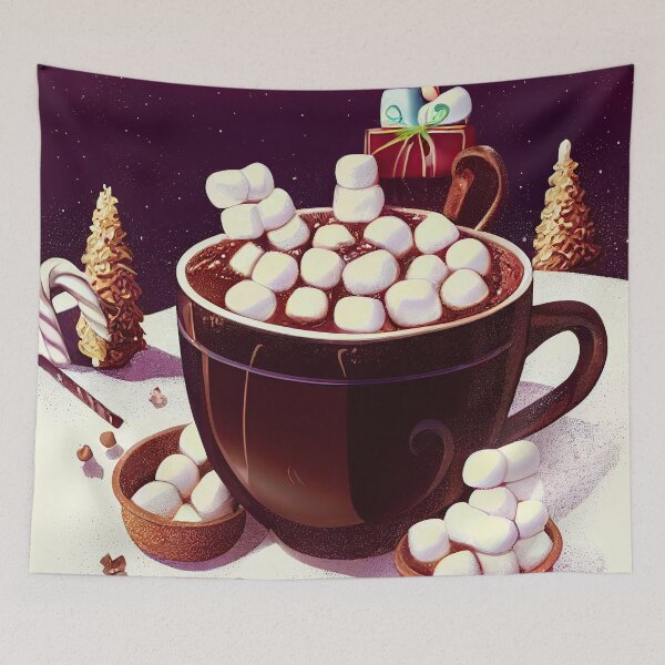 Item preview, Christmas hot chocolate with marshmallows  designed and sold by art8085.
