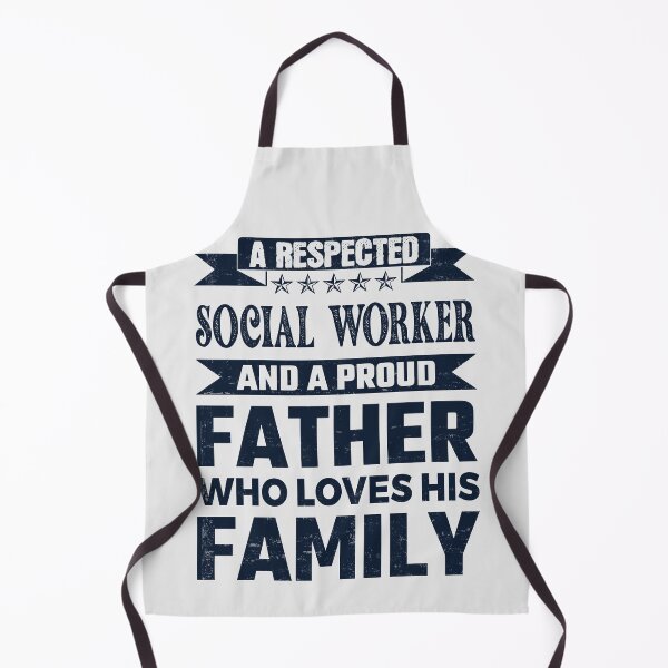 Item preview, A Respected Social Worker And A Proud Father Who Loves His Family Father's Day Gift Idea - Funny Social Worker quote gift idea For Men and Women designed and sold by Mmmm3344.