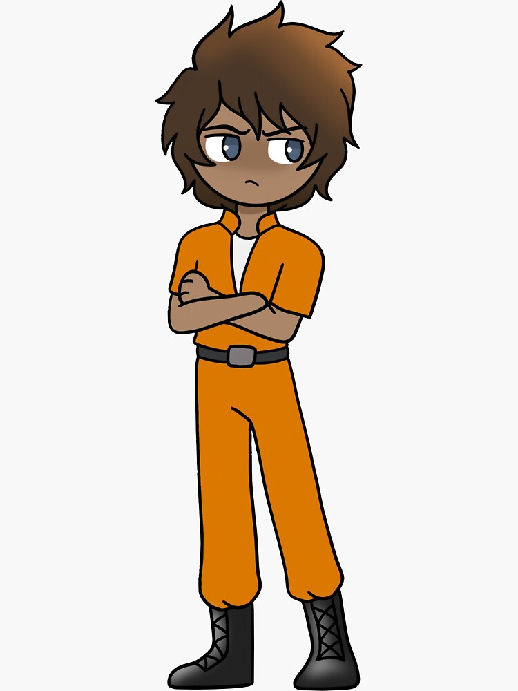Thumbnail 3 of 3, Sticker, Chibi Austin Sulking designed and sold by RMScheller.