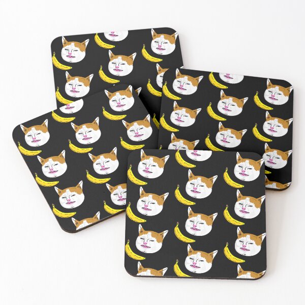 Item preview, No Banana Cat Meme, Cursed Cat Images designed and sold by printify.