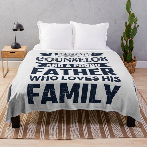 Item preview, A Respected Counselor And A Proud Father Who Loves His Family Father's Day Gift Idea Counselor Quotes Counselor Funny Gift idea Funny Counselor designed and sold by Mmmm3344.