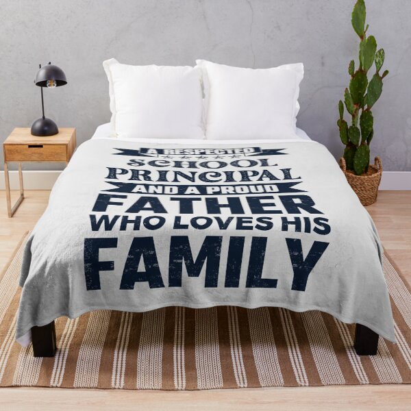 Item preview, A Respected School Principal And A Proud Father Who Loves His Family Father's Day Gift Idea School Principal Quotes School Principal Funny Gift idea Funny School Principal designed and sold by Mmmm3344.