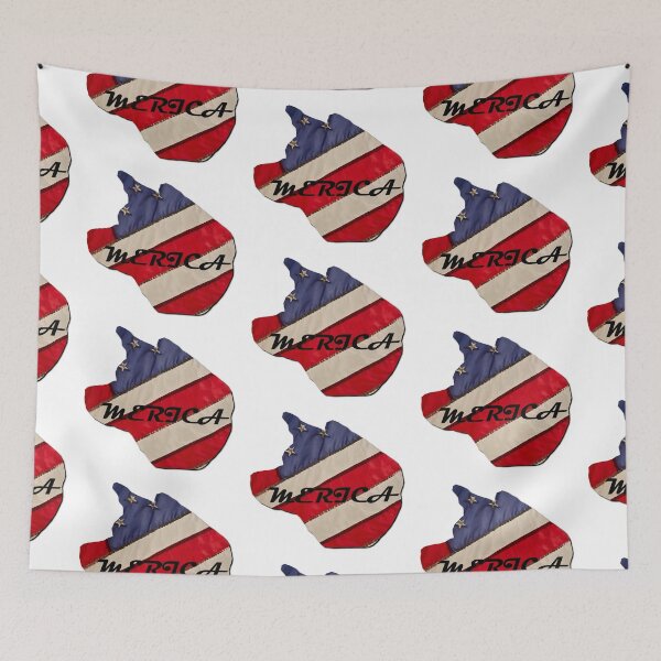 Item preview, Patriotic dog flag designed and sold by dwangarts.