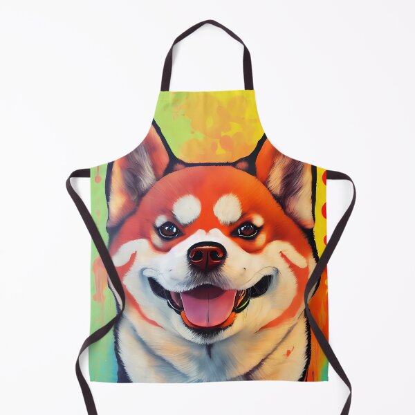Item preview, Graffiti Shiba Inu Acrylic Paint Bright Colors Shibe Happy Smiling designed and sold by Shiba-Inu-Art.
