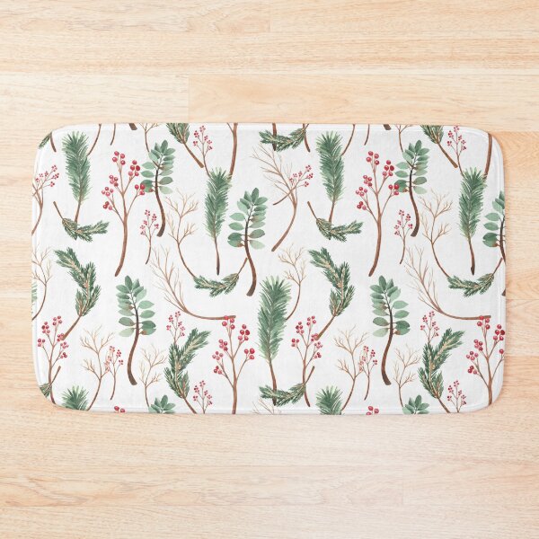 Item preview, Christmas floral pattern designed and sold by reka88.