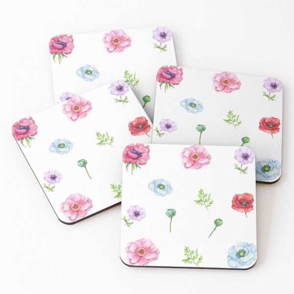 Item preview, Watercolor Mixed Color Poppy Flowers designed and sold by silviaol.