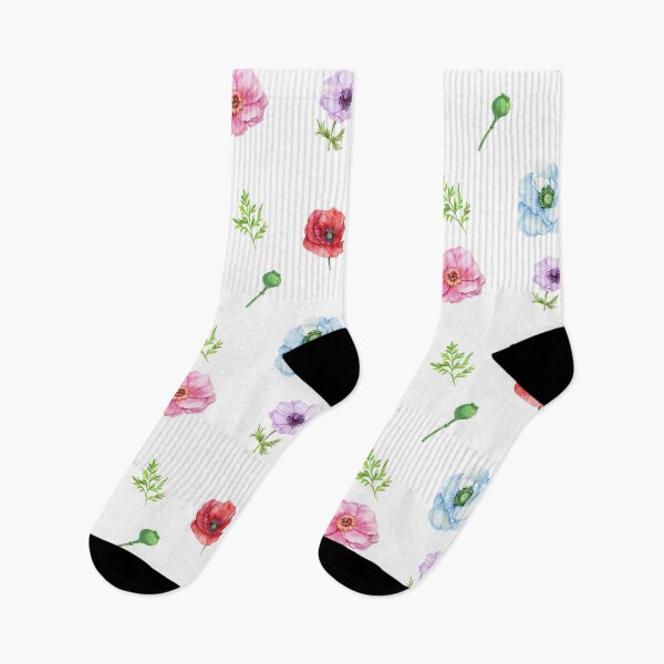 Item preview, Watercolor Mixed Color Poppy Flowers designed and sold by silviaol.