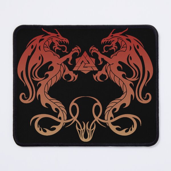 Item preview, Celtic Dragons With Valknut designed and sold by FantasySkyArt.