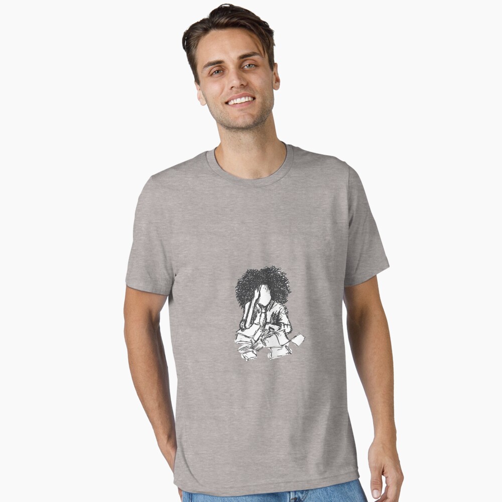 Vista previa del artículo con la obra «Camiseta esencial», diseñado y vendido por noahamin.