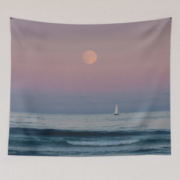 Item preview, Full Harvest Moon over Ogunquit Beach designed and sold by shotsfromthehip.
