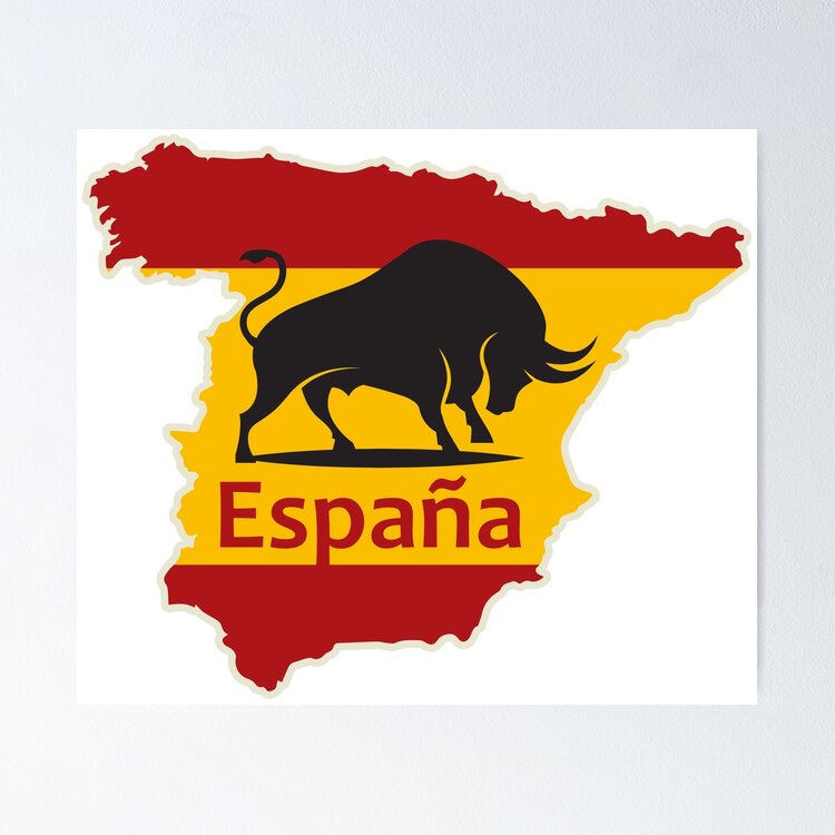 Spain, Espana Sticker