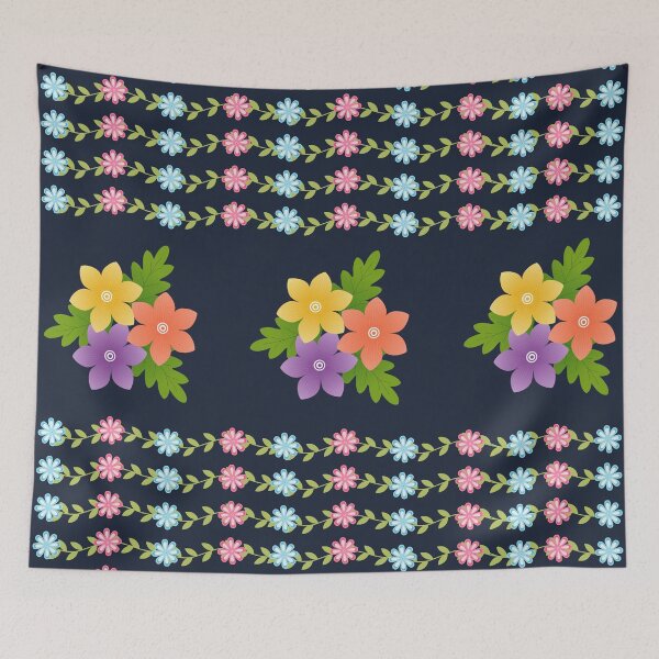Item preview, Colorful Flowers  Pattern designed and sold by Sweta Dey.