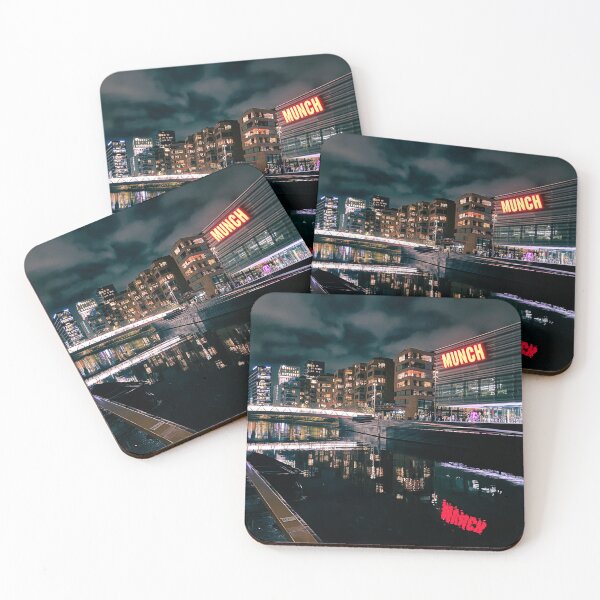 Item preview, Munch museum at night designed and sold by TimConstable.