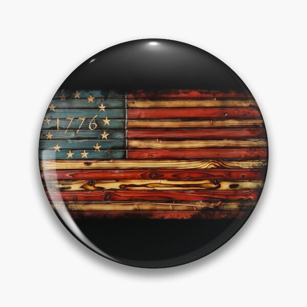 Item preview, Wooden 1776 American Flag Distressed designed and sold by BlackGrain.