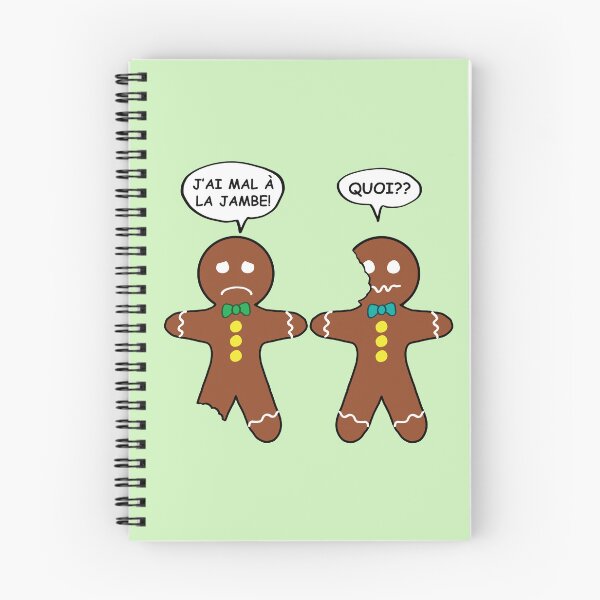 Item preview, My Leg Hurts Gingerbread Cookie in French designed and sold by ironydesigns.