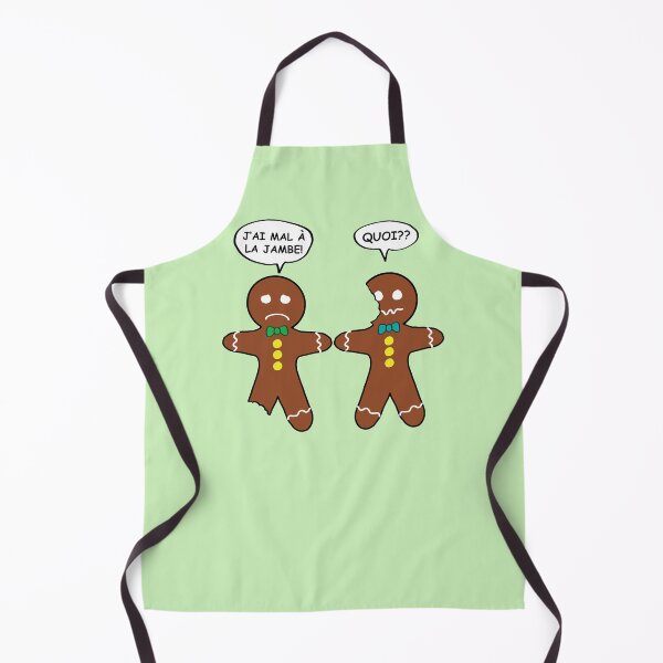 Item preview, My Leg Hurts Gingerbread Cookie in French designed and sold by ironydesigns.