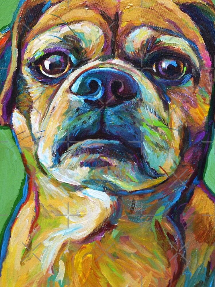 Cute Puggle--Part Pug Part Beagle by RobertPhelpsArt