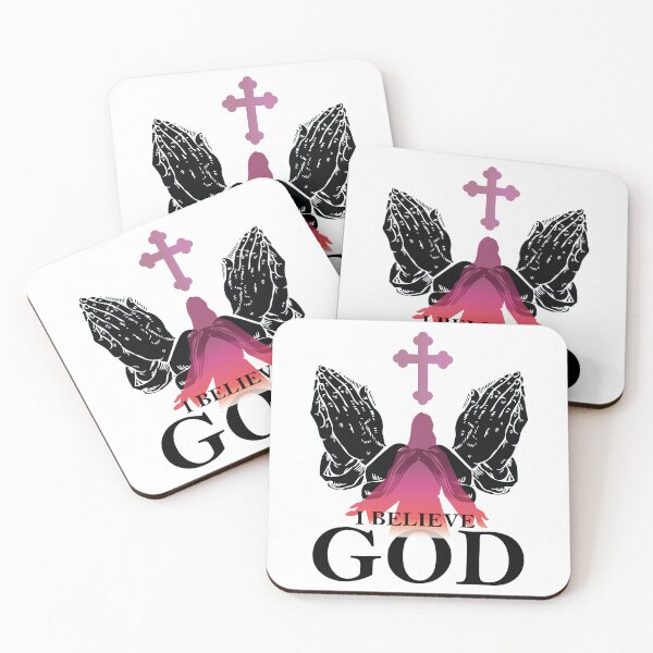 Item preview, GOD I BELIEVE PRAYING HANDS JESUS|  Powerful religious imagery for Christian believers| Praying Hands Religious  designed and sold by al21ex.