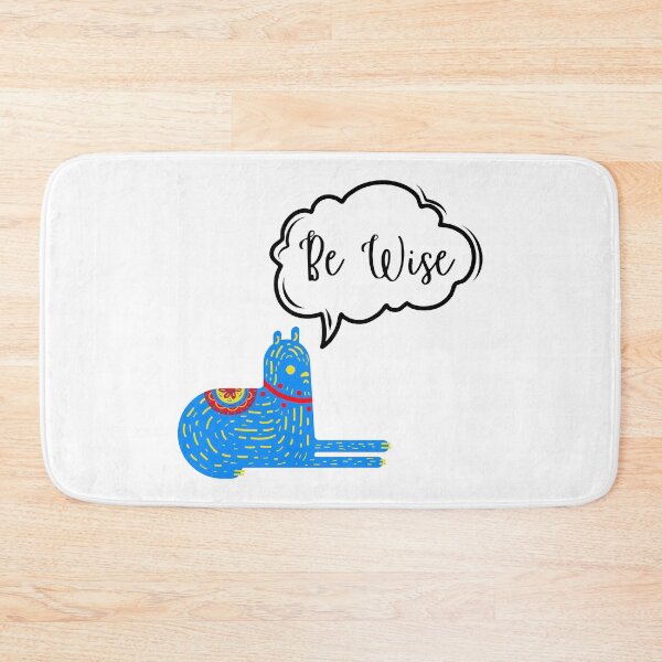 Item preview, Be Wise, Listen to the Blue Llama of Joyous Wisdom designed and sold by SnarkyTeesMugs.