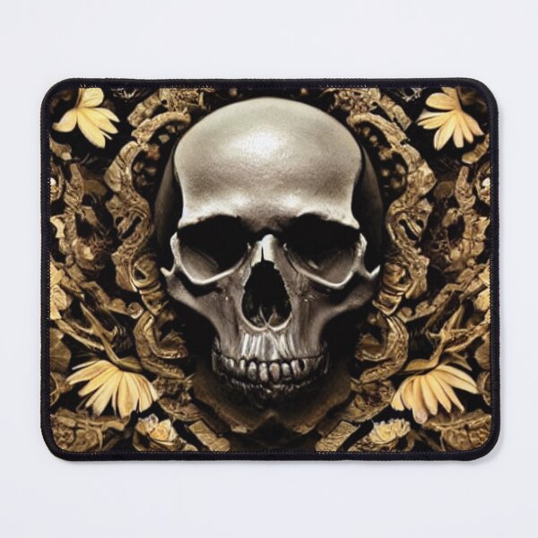 Item preview, Victorian Ghotic Floral Skull, skull with floral, red roses designed and sold by ValleyDream.