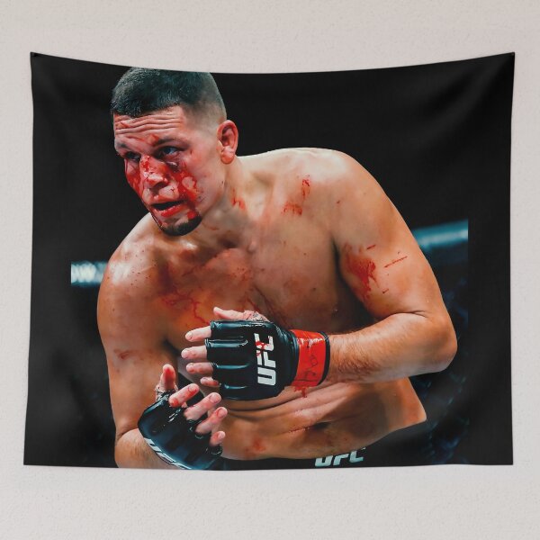 Item preview, Nate Diaz Fighting Nate Diaz Bloody Nate Diaz designed and sold by ufcnatediaz.