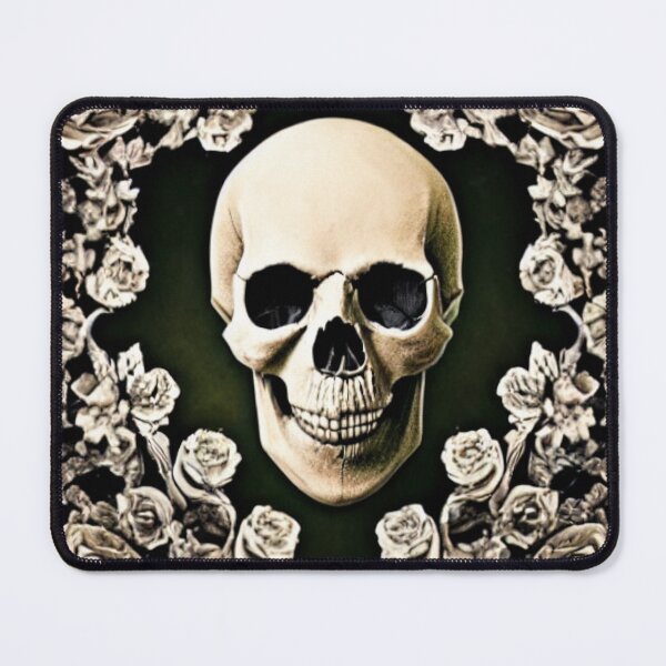 Item preview, Victorian Ghotic Floral Skull, skull with floral, roses designed and sold by ValleyDream.