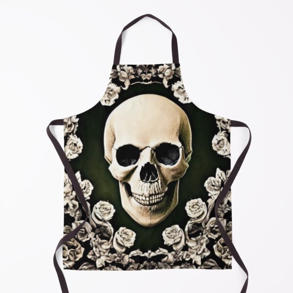 Item preview, Victorian Ghotic Floral Skull, skull with floral, roses designed and sold by ValleyDream.