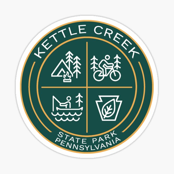 Item preview, Kettle Creek State Park Heraldic Logo designed and sold by VanyaKar.