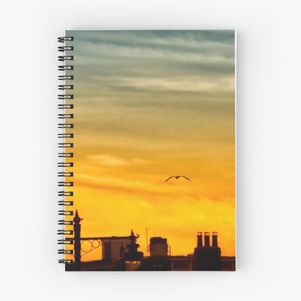Item preview, sunset over rooftops designed and sold by Francespoppy.
