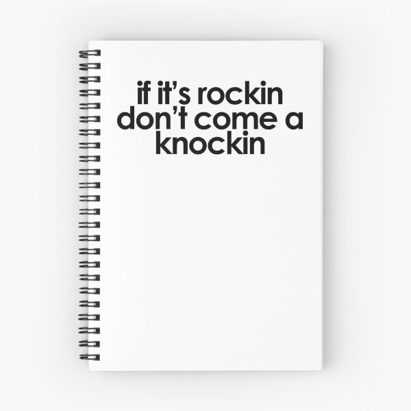 Item preview, if its rockin dont come a knocking - (black writing-transparent) designed and sold by dodgerock.