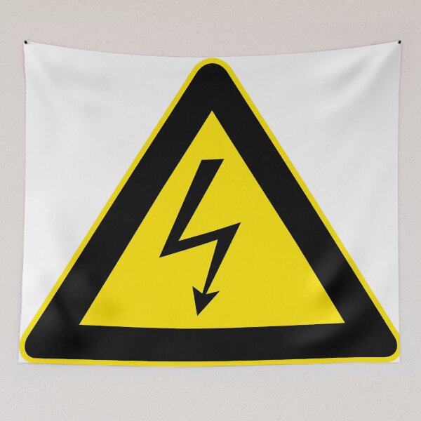 Item preview, High voltage Warning sign designed and sold by ricemann.