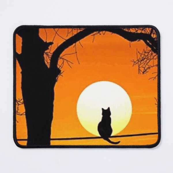 Item preview, Cat Looking At Sunset designed and sold by Achraf ⭐⭐⭐⭐⭐.
