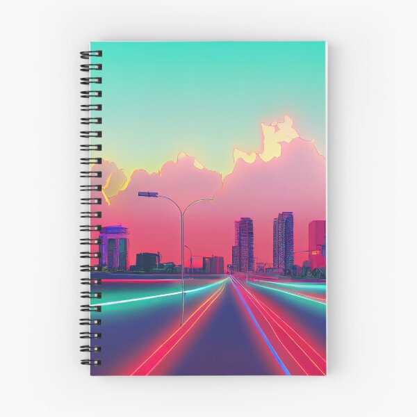 Item preview, Long Beach Neon Vaporwave  designed and sold by ComicsFactory.