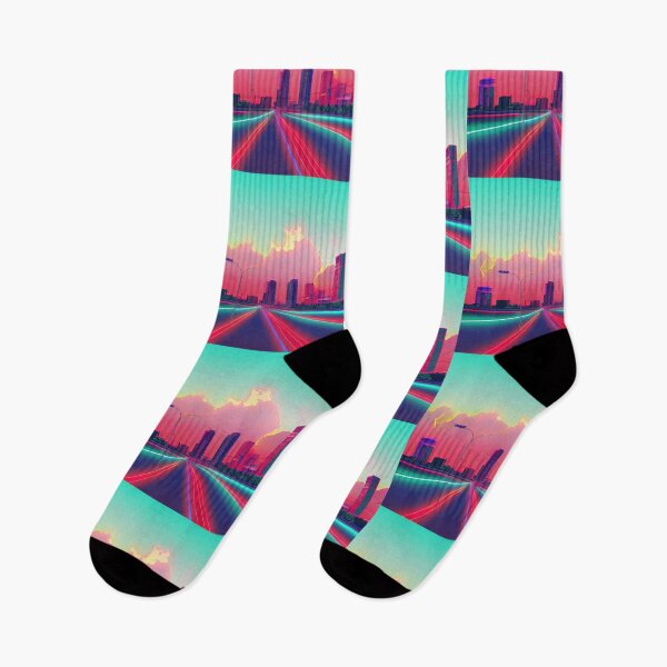 Item preview, Long Beach Neon Vaporwave  designed and sold by ComicsFactory.