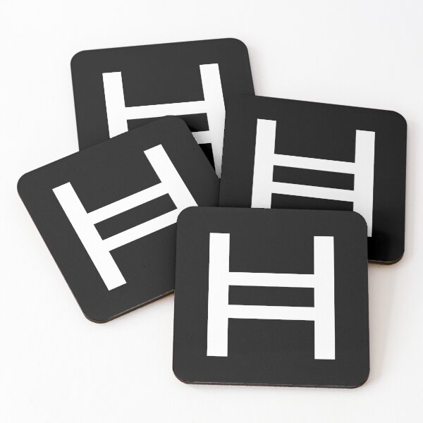 Item preview, Hedera HBAR Crypto Altcoin - Clean White Outline Logo Variant #2 designed and sold by CryptoMoods.
