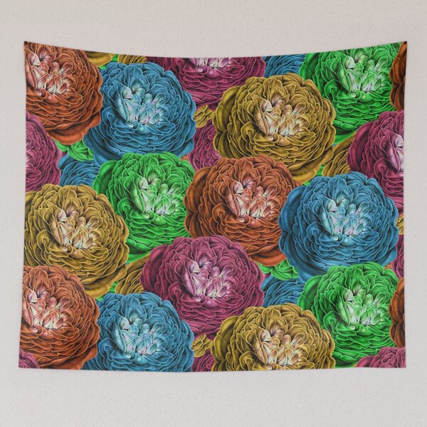 Item preview, Multi-Color Roses Pattern designed and sold by allovervintage.