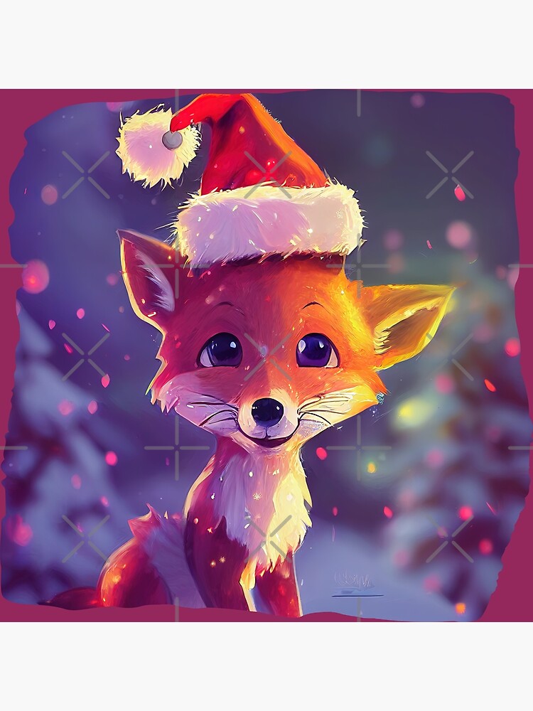"Cute Baby Snow Fox" Poster for Sale by BeneficialArt | Redbubble