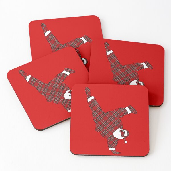 Item preview, Christmas Tartan Breakdancing Santa designed and sold by KoolDsignsDANCE.