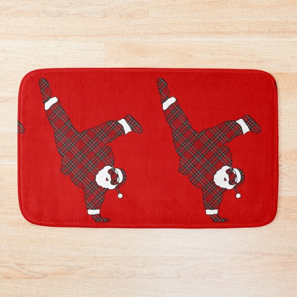Item preview, Christmas Tartan Breakdancing Santa designed and sold by KoolDsignsDANCE.