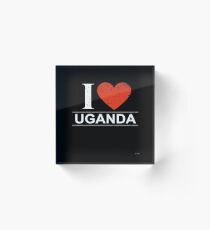 I Love Uganda Gift For Ugandan UGANDA T-Shirt Sweater Hoodie Iphone Samsung Phone Case Coffee Mug Tablet Case Acrylic Block
