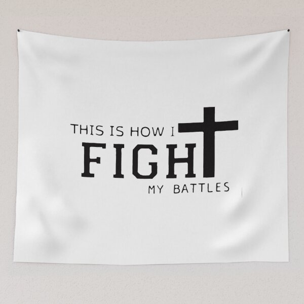 Item preview, This Is How I Fight My Battles CROSS designed and sold by Rowena Jones.