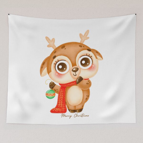 Item preview, Cute christmas deer designed and sold by Deeepression.