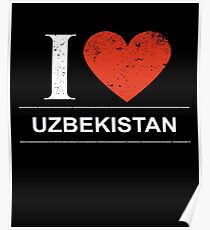 I Love Uzbekistan Gift For Uzbekistani or Uzbek UZBEKISTAN T-Shirt Sweater Hoodie Iphone Samsung Phone Case Coffee Mug Tablet Case Poster