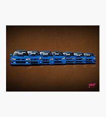 Subaru WRX STi generations - V1 Photographic Print