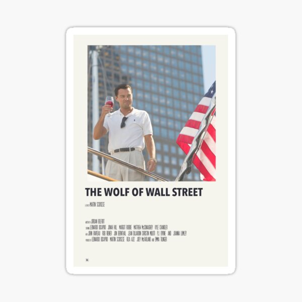 "The Wolf of Wall Street" Sticker for Sale by SevenAngels Redbubble