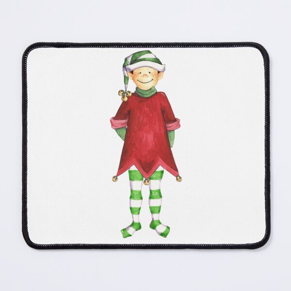 Item preview, Christmas Elf Cartoon designed and sold by Ink Bloom Studio ⭐⭐⭐⭐⭐.